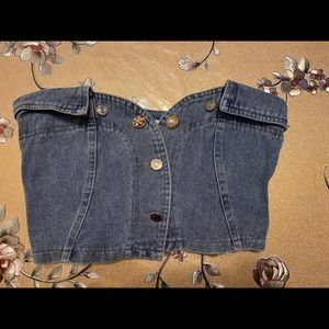 Denim Crop top